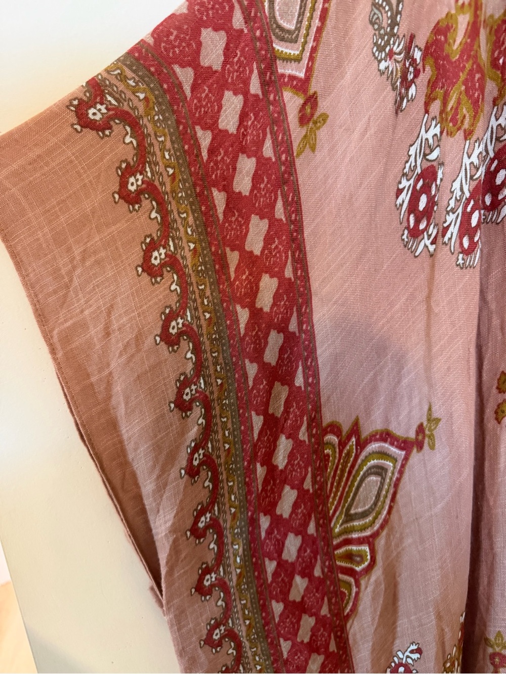 Cost Plus World Market Mauve Pink Floral Kimono - Picture 6 of 6